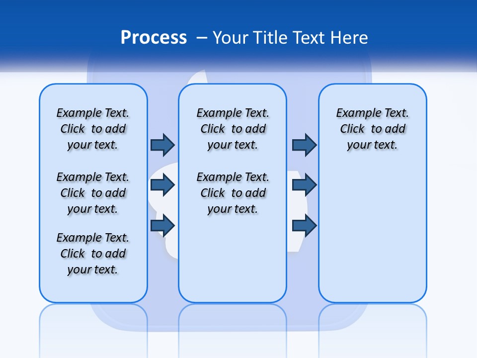 A Thumbs Up Sign On A Blue Button PowerPoint Template
