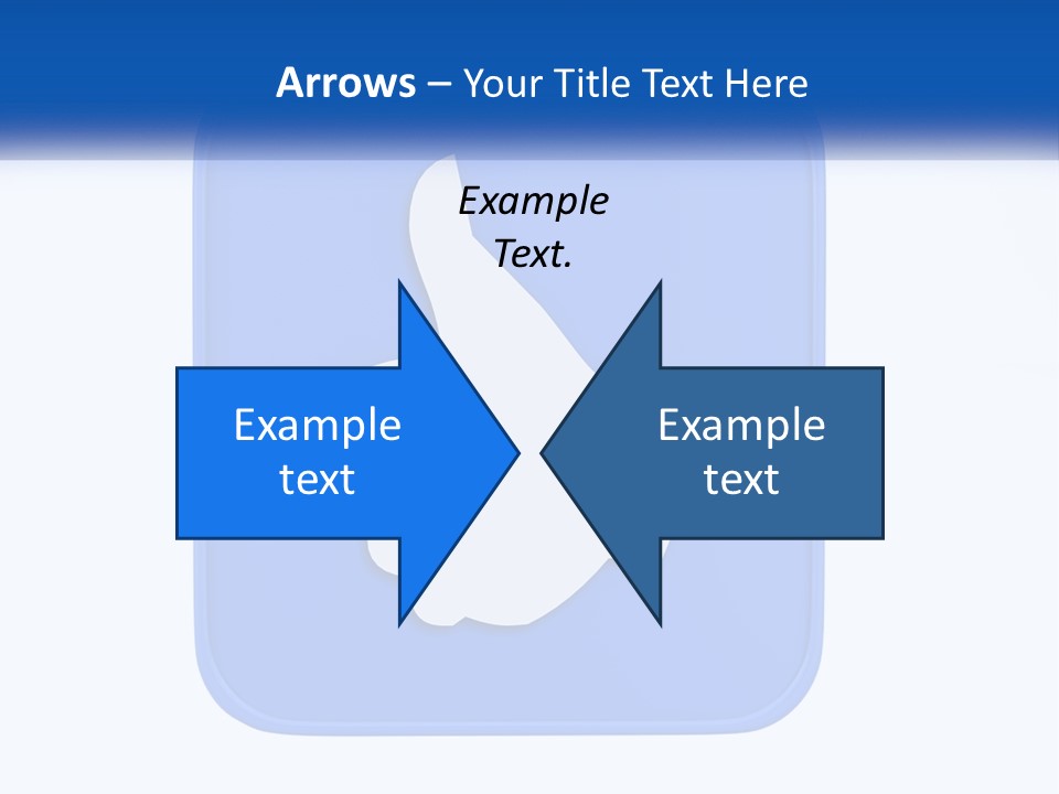 A Thumbs Up Sign On A Blue Button PowerPoint Template