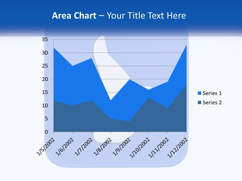 A Thumbs Up Sign On A Blue Button PowerPoint Template