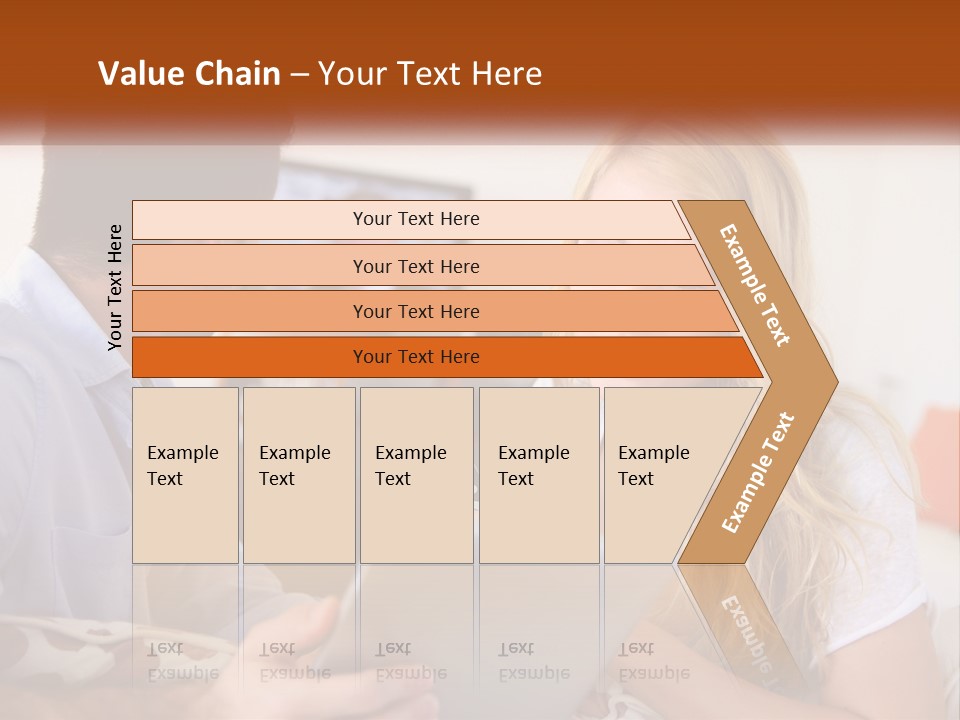 A Man And A Woman Sitting In Front Of A Television PowerPoint Template