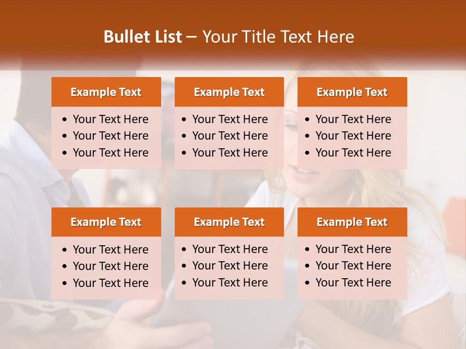 A Man And A Woman Sitting In Front Of A Television PowerPoint Template