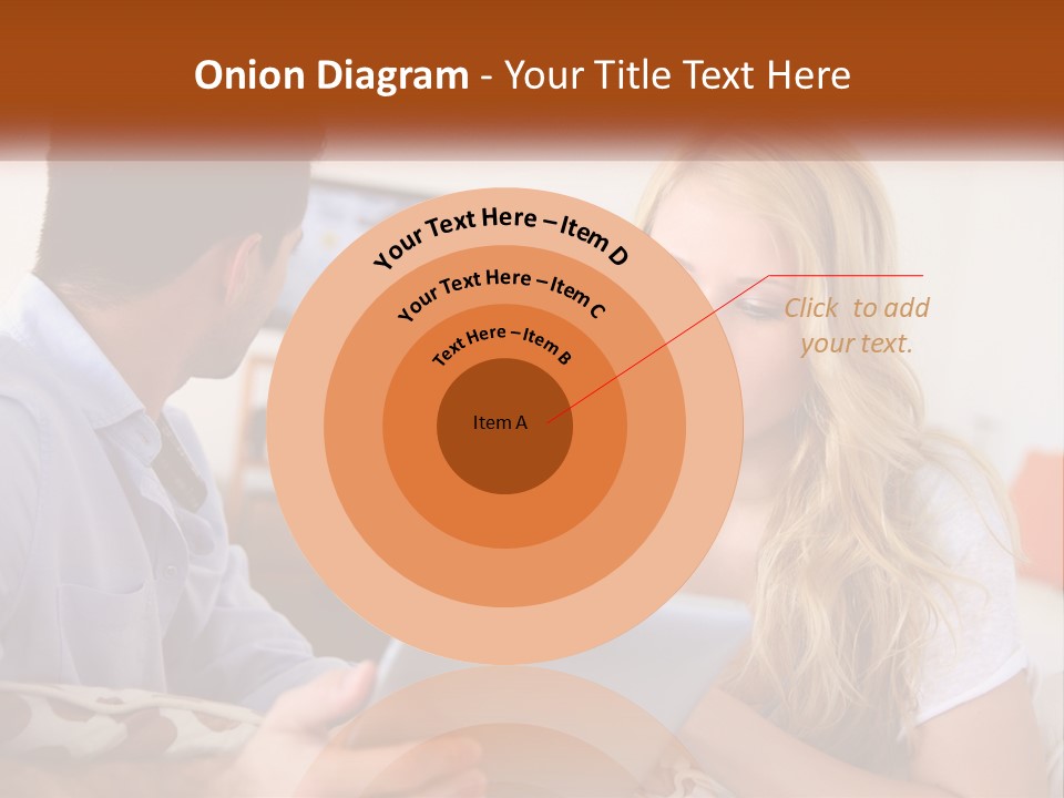 A Man And A Woman Sitting In Front Of A Television PowerPoint Template