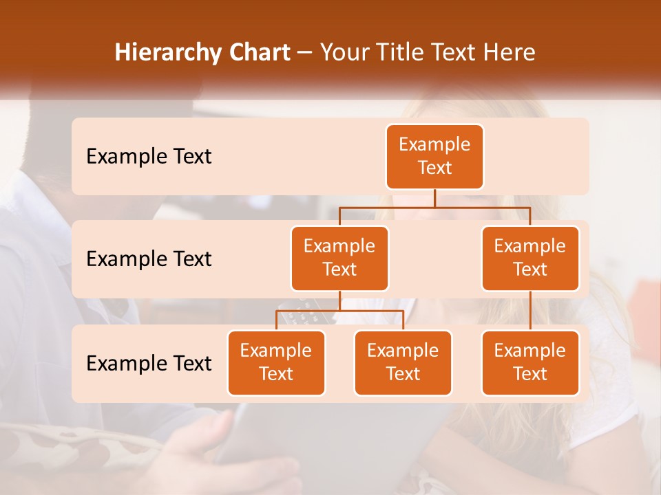 A Man And A Woman Sitting In Front Of A Television PowerPoint Template