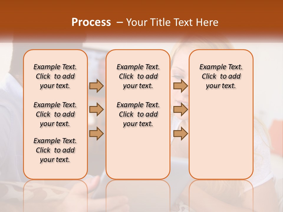A Man And A Woman Sitting In Front Of A Television PowerPoint Template