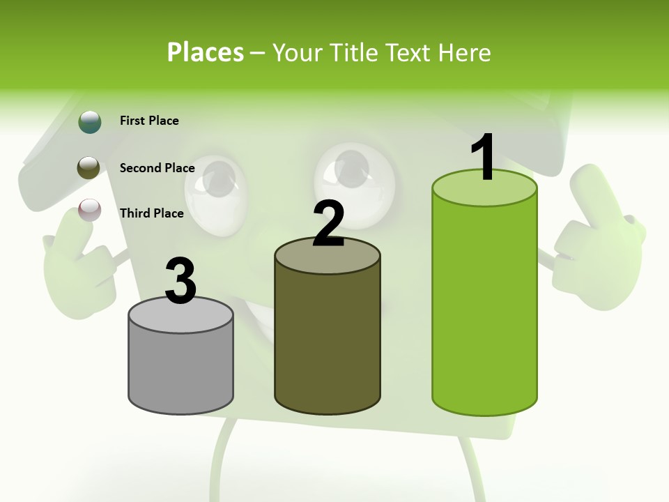 A Green House With A Solar Panel On Top Of It PowerPoint Template