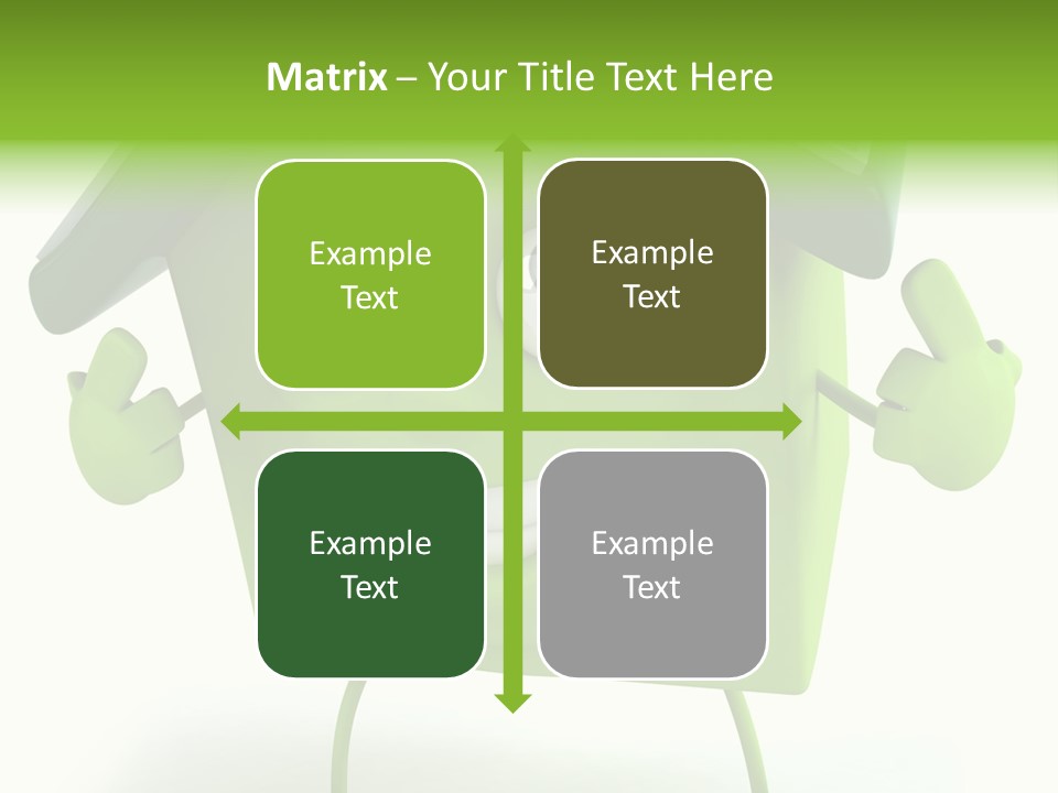A Green House With A Solar Panel On Top Of It PowerPoint Template