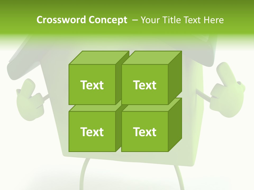 A Green House With A Solar Panel On Top Of It PowerPoint Template
