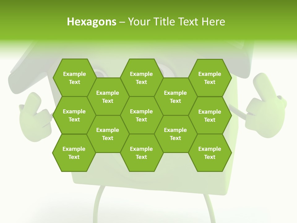 A Green House With A Solar Panel On Top Of It PowerPoint Template