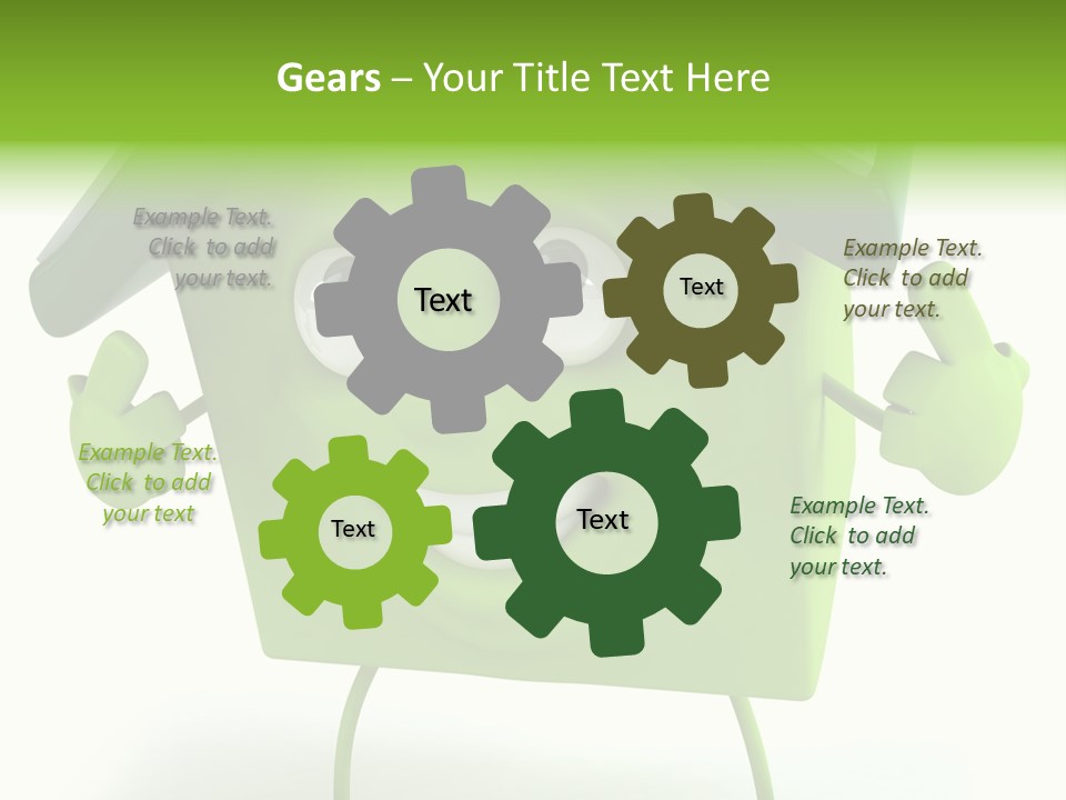 A Green House With A Solar Panel On Top Of It PowerPoint Template