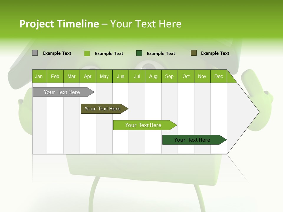 A Green House With A Solar Panel On Top Of It PowerPoint Template