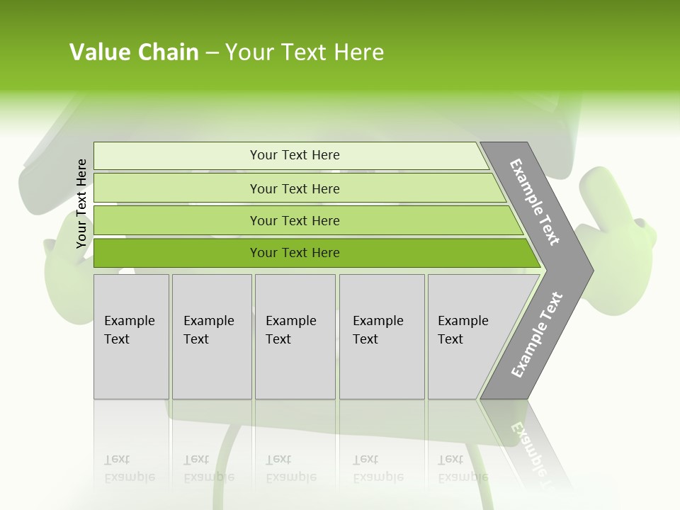 A Green House With A Solar Panel On Top Of It PowerPoint Template