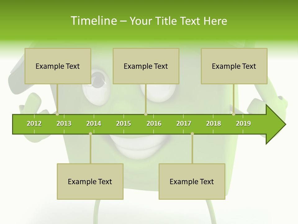 A Green House With A Solar Panel On Top Of It PowerPoint Template