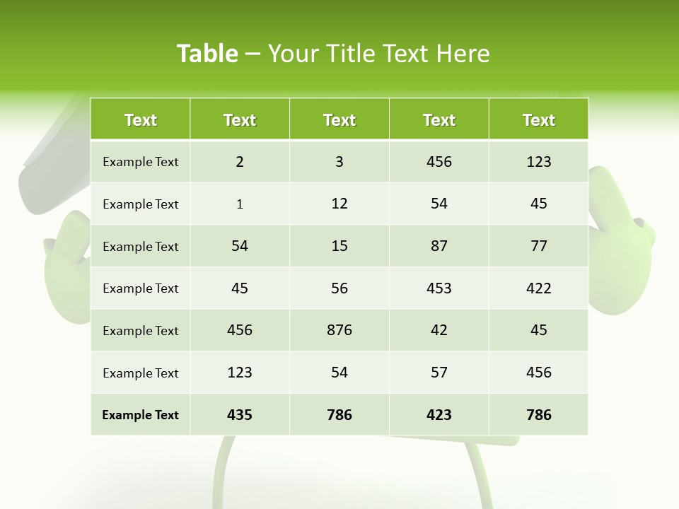 A Green House With A Solar Panel On Top Of It PowerPoint Template