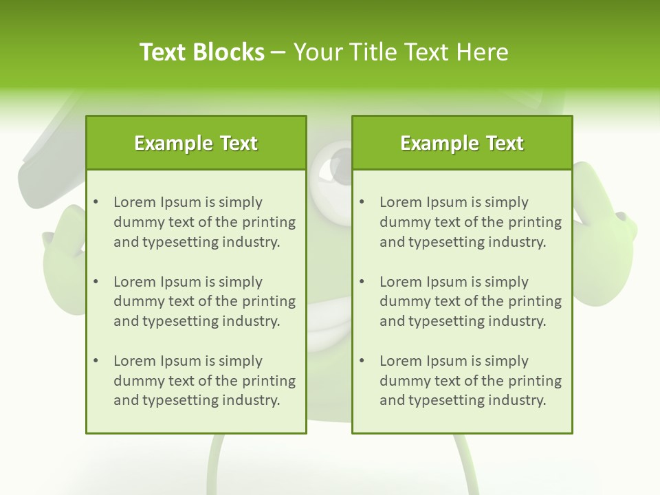 A Green House With A Solar Panel On Top Of It PowerPoint Template