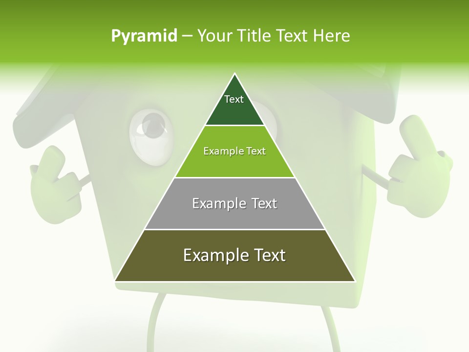 A Green House With A Solar Panel On Top Of It PowerPoint Template
