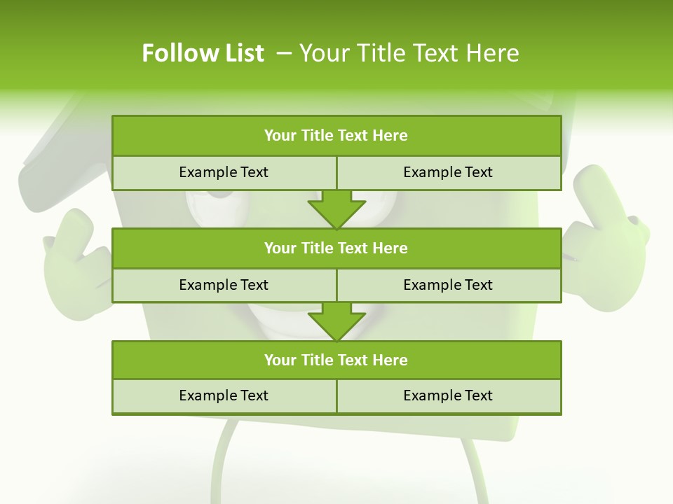 A Green House With A Solar Panel On Top Of It PowerPoint Template