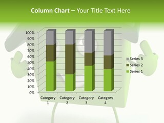 A Green House With A Solar Panel On Top Of It PowerPoint Template
