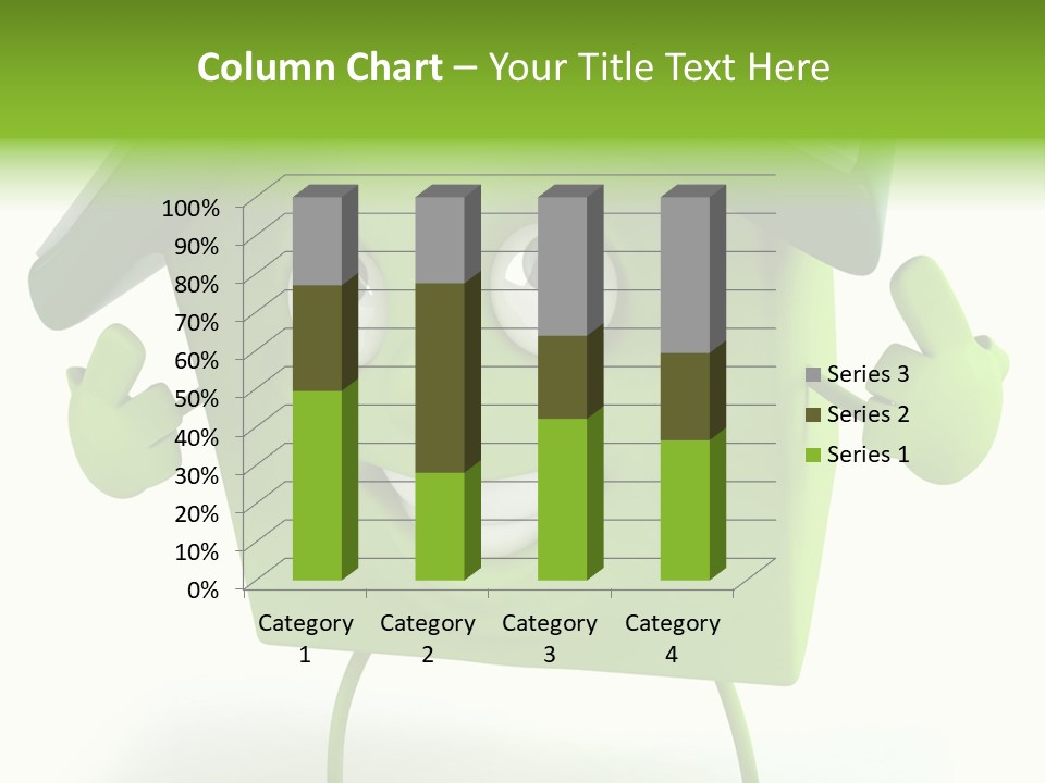 A Green House With A Solar Panel On Top Of It PowerPoint Template