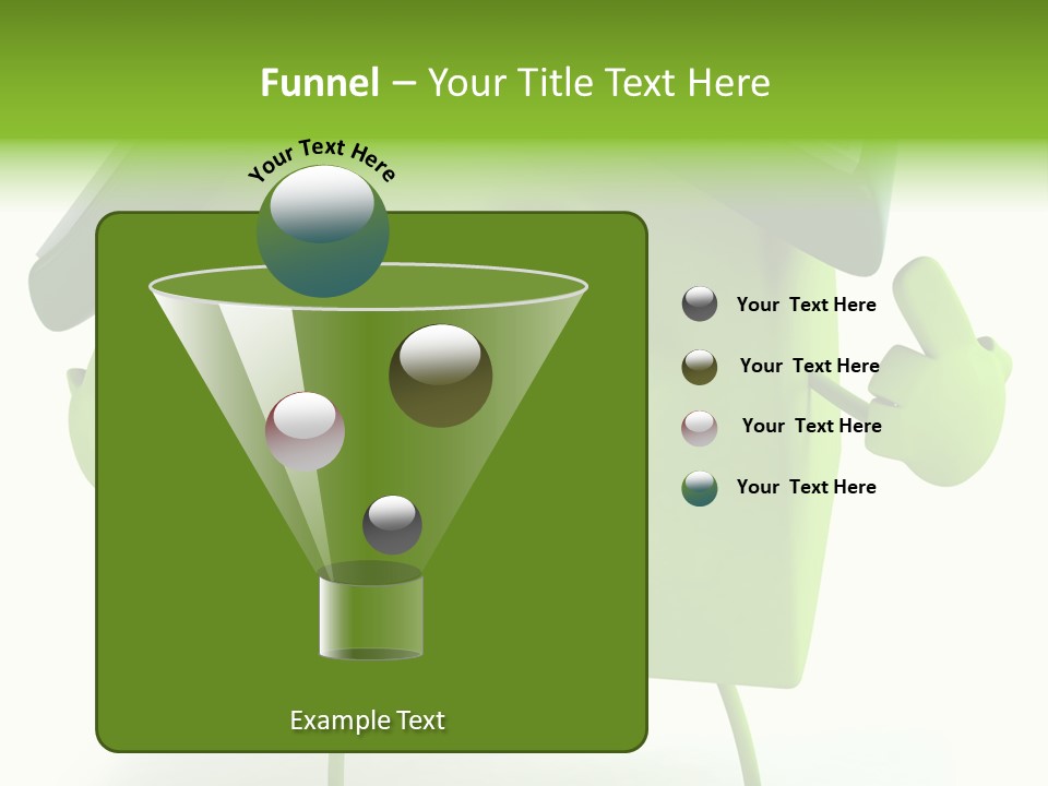 A Green House With A Solar Panel On Top Of It PowerPoint Template