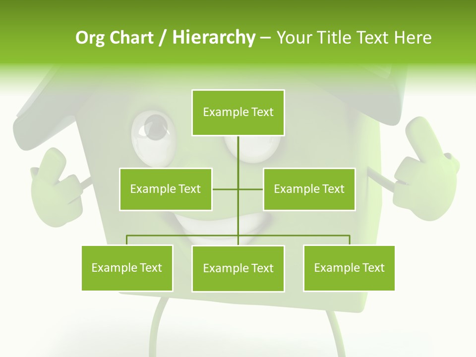 A Green House With A Solar Panel On Top Of It PowerPoint Template