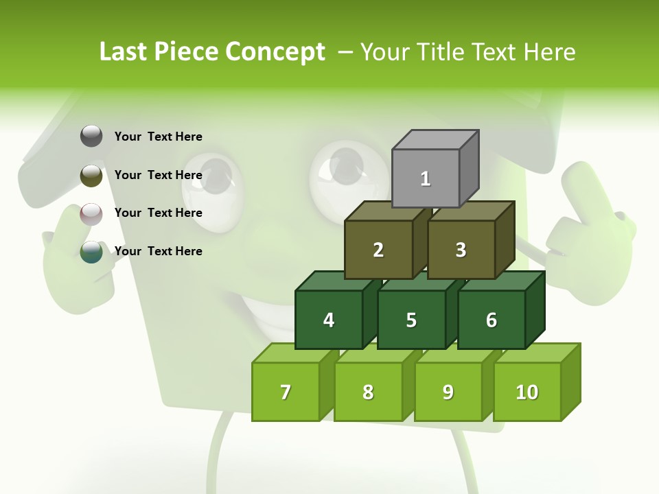 A Green House With A Solar Panel On Top Of It PowerPoint Template
