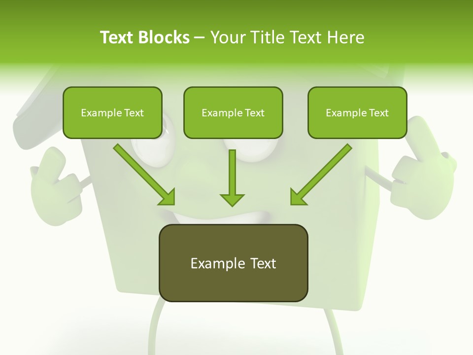 A Green House With A Solar Panel On Top Of It PowerPoint Template