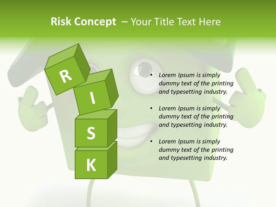 A Green House With A Solar Panel On Top Of It PowerPoint Template