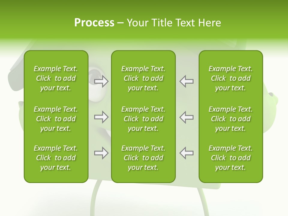A Green House With A Solar Panel On Top Of It PowerPoint Template