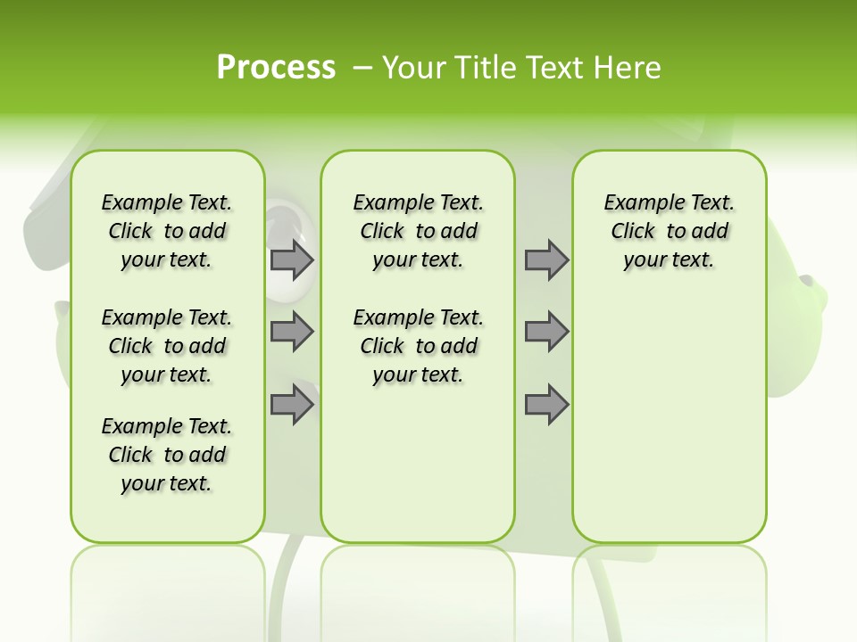 A Green House With A Solar Panel On Top Of It PowerPoint Template