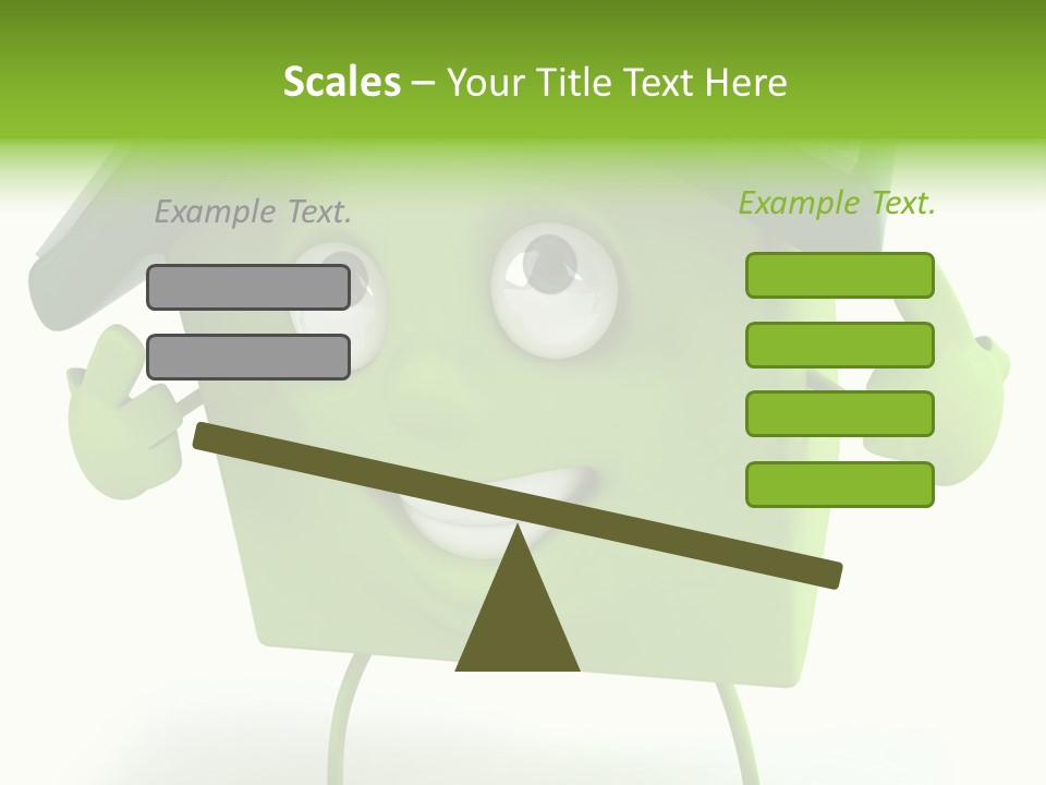 A Green House With A Solar Panel On Top Of It PowerPoint Template