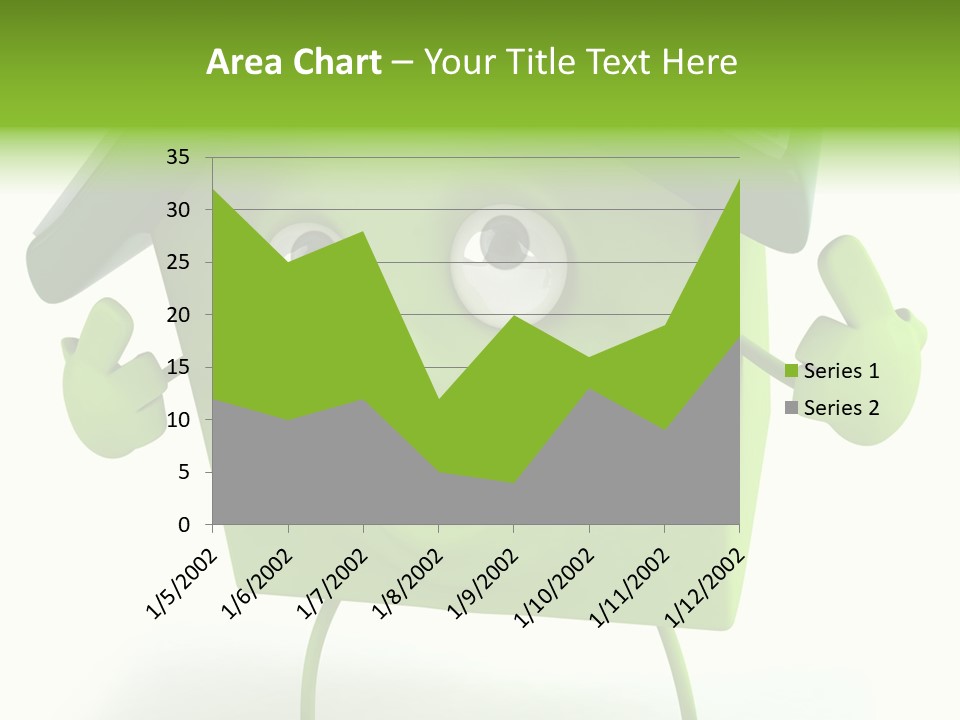 A Green House With A Solar Panel On Top Of It PowerPoint Template