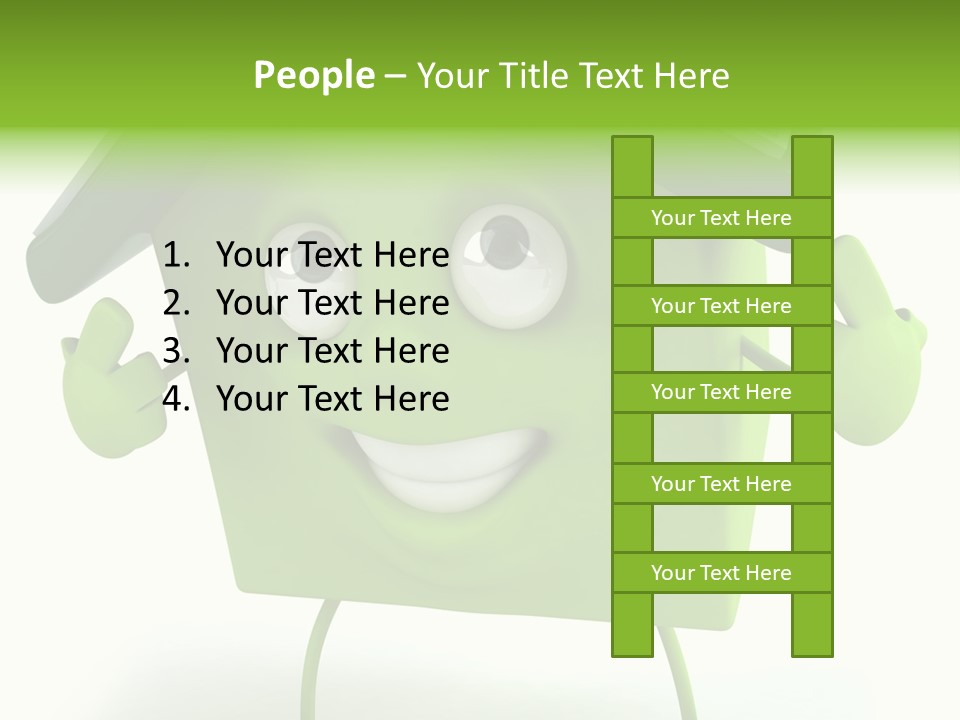 A Green House With A Solar Panel On Top Of It PowerPoint Template