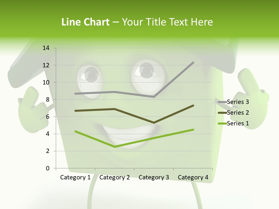 A Green House With A Solar Panel On Top Of It PowerPoint Template