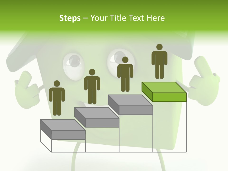 A Green House With A Solar Panel On Top Of It PowerPoint Template