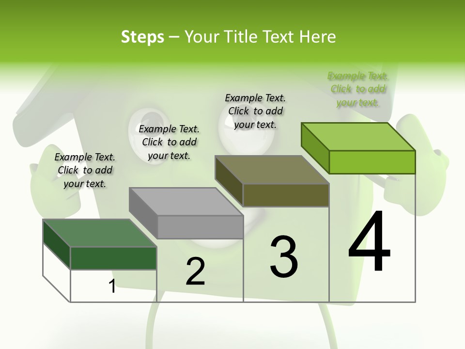 A Green House With A Solar Panel On Top Of It PowerPoint Template