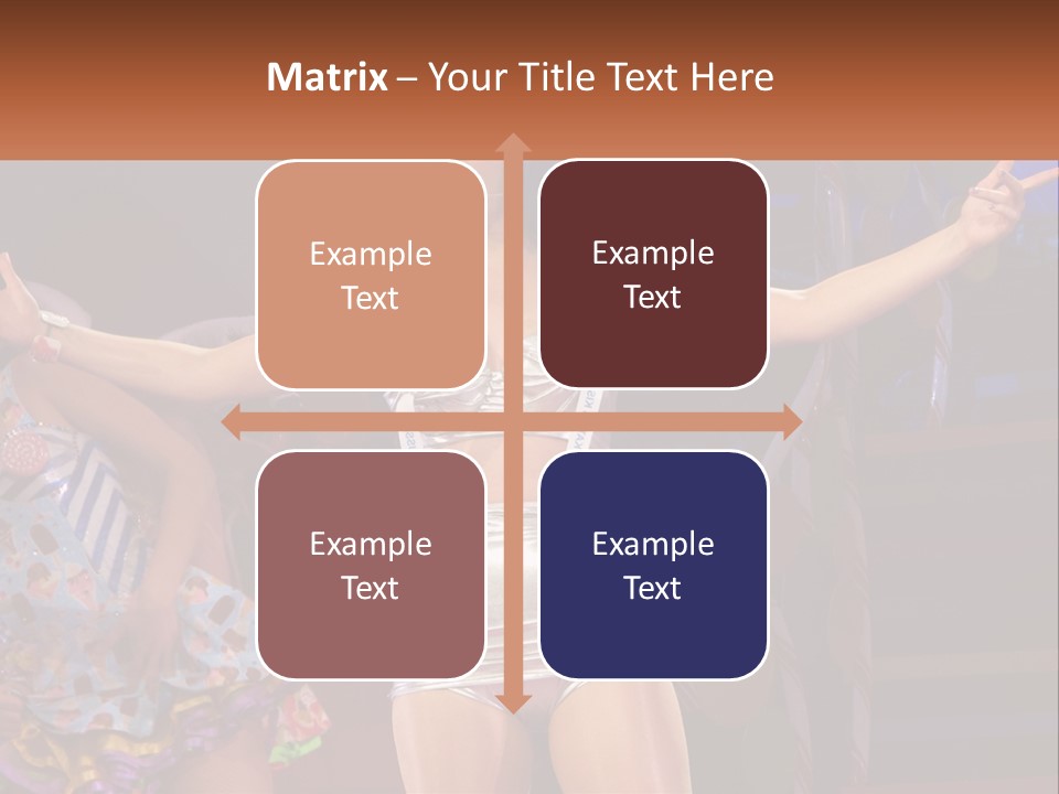 A Woman In A Silver Outfit On Stage PowerPoint Template