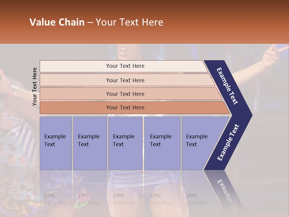 A Woman In A Silver Outfit On Stage PowerPoint Template