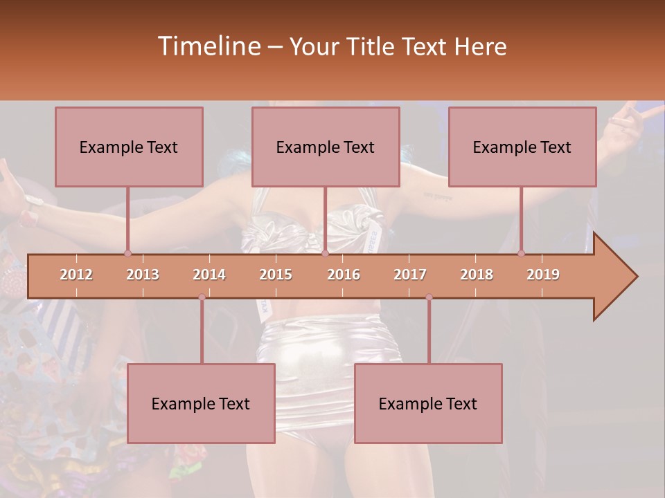 A Woman In A Silver Outfit On Stage PowerPoint Template