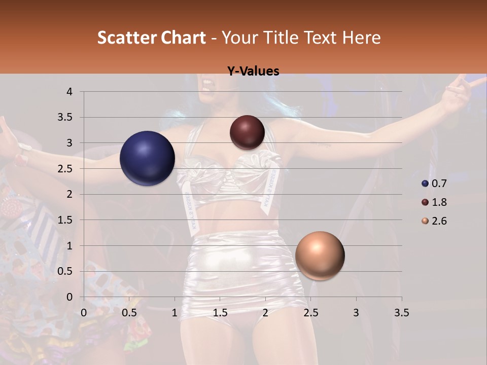 A Woman In A Silver Outfit On Stage PowerPoint Template