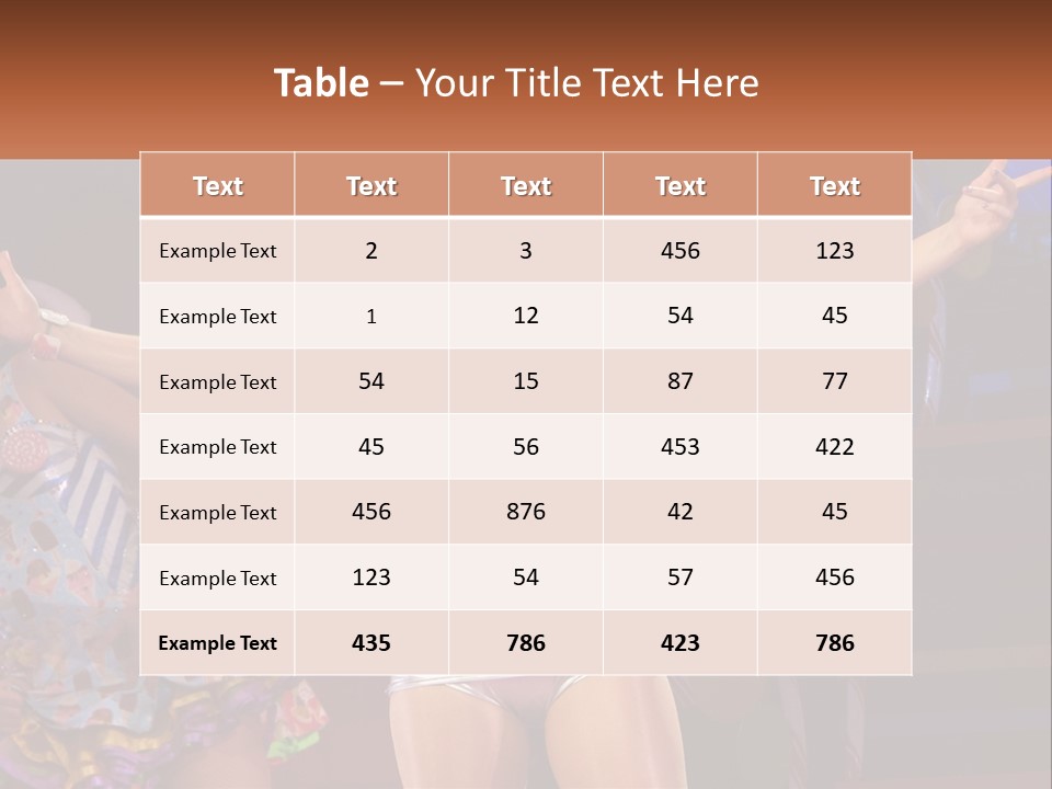 A Woman In A Silver Outfit On Stage PowerPoint Template