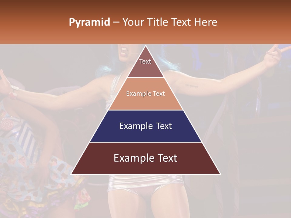 A Woman In A Silver Outfit On Stage PowerPoint Template