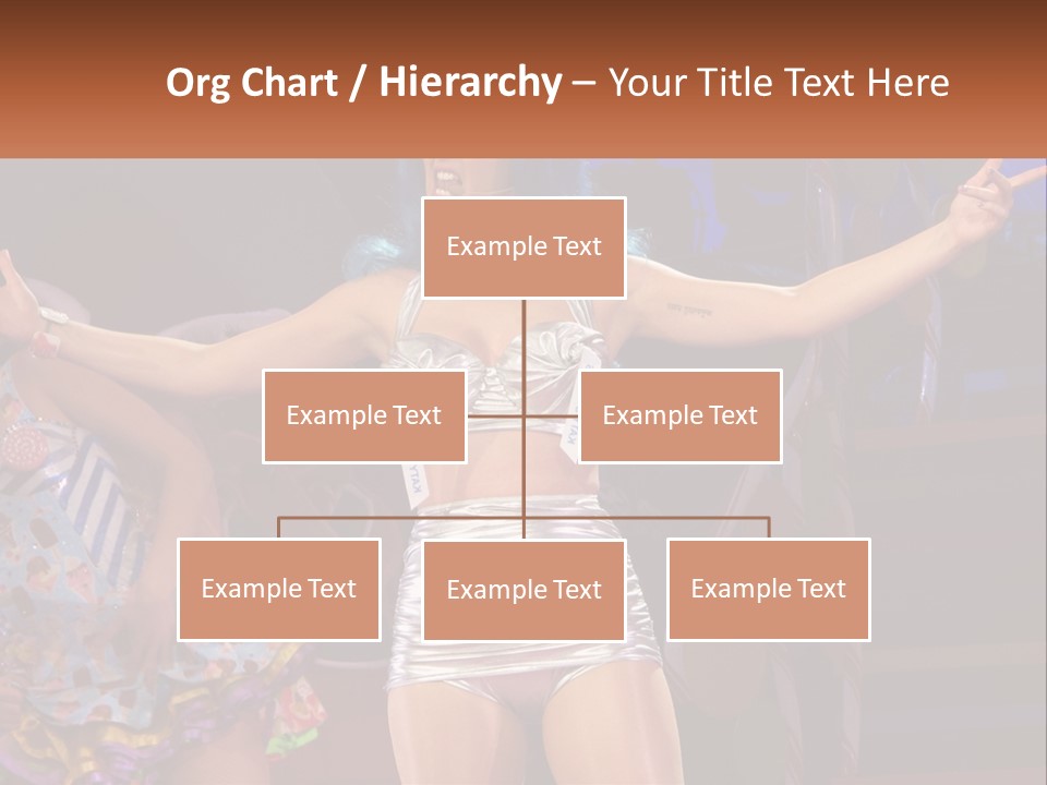 A Woman In A Silver Outfit On Stage PowerPoint Template