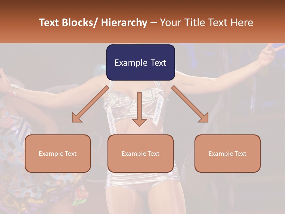 A Woman In A Silver Outfit On Stage PowerPoint Template