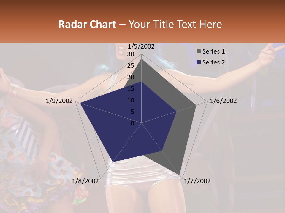 A Woman In A Silver Outfit On Stage PowerPoint Template