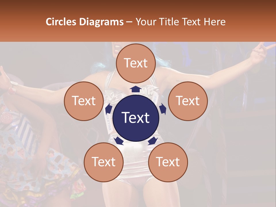 A Woman In A Silver Outfit On Stage PowerPoint Template