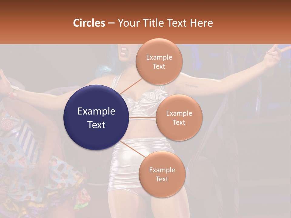 A Woman In A Silver Outfit On Stage PowerPoint Template