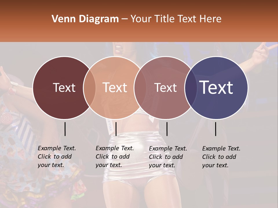 A Woman In A Silver Outfit On Stage PowerPoint Template