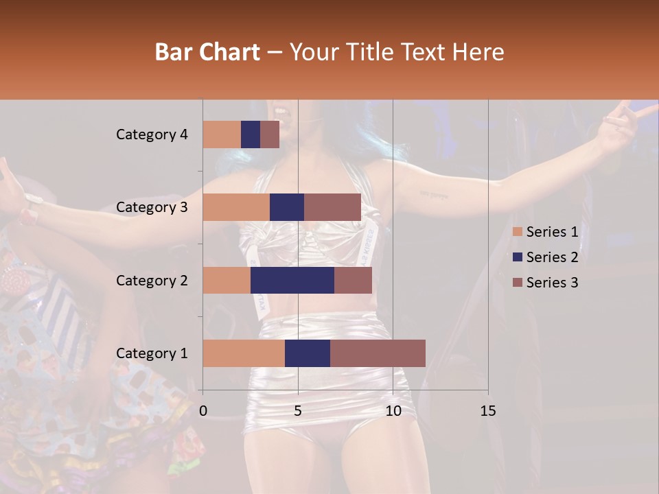 A Woman In A Silver Outfit On Stage PowerPoint Template