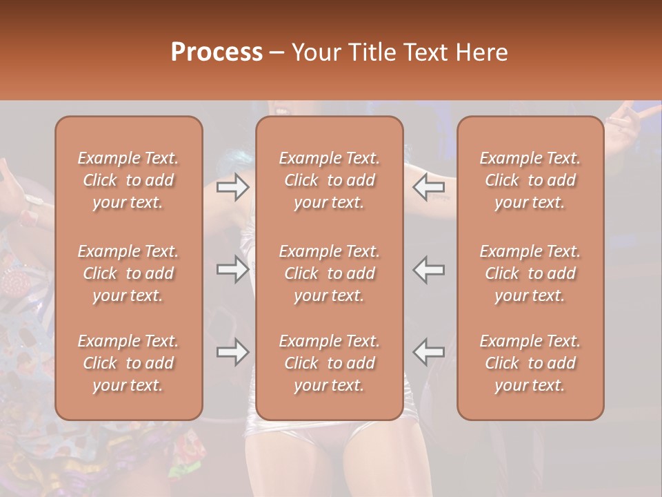 A Woman In A Silver Outfit On Stage PowerPoint Template