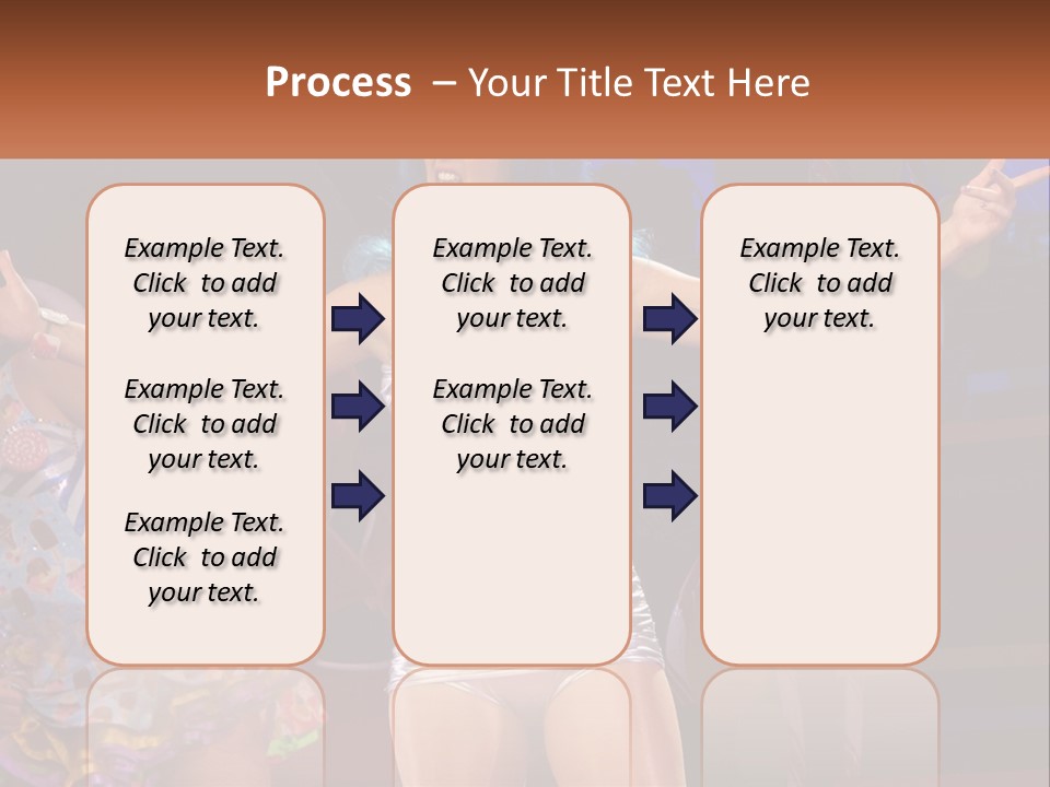 A Woman In A Silver Outfit On Stage PowerPoint Template